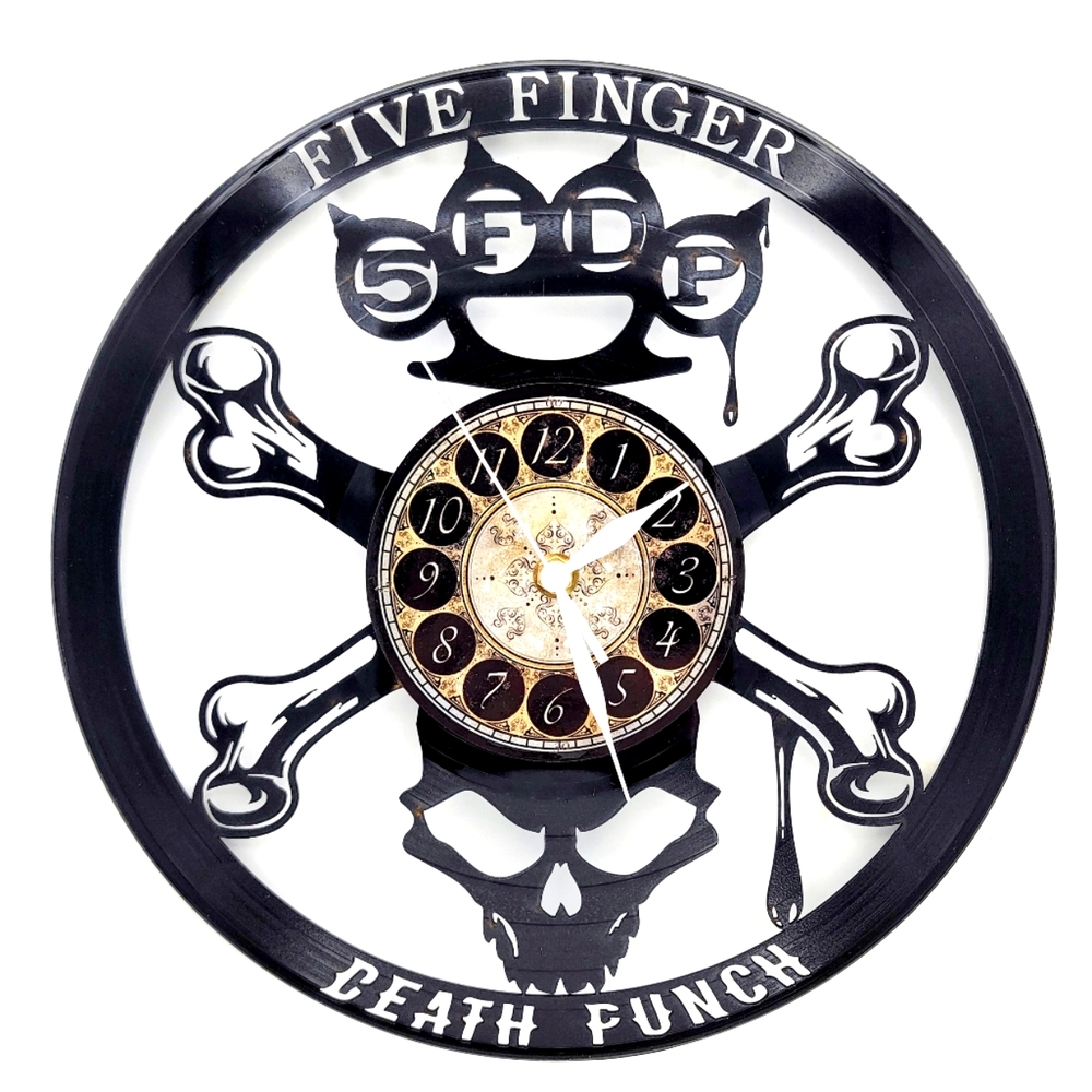 FIVE FINGER DEATH PUNCH vinyl record clock